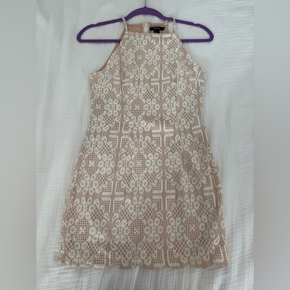 Forever 21 | Cream Floral Lace Dress